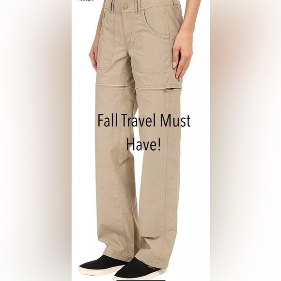 The North Face Khaki Zip-Off Convertible Hiking Pants Size M |Outdoor Trail Gear - Picture 1 of 16